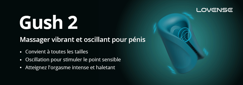 Lovense Gush 2 animation fonctionnement vibrations
