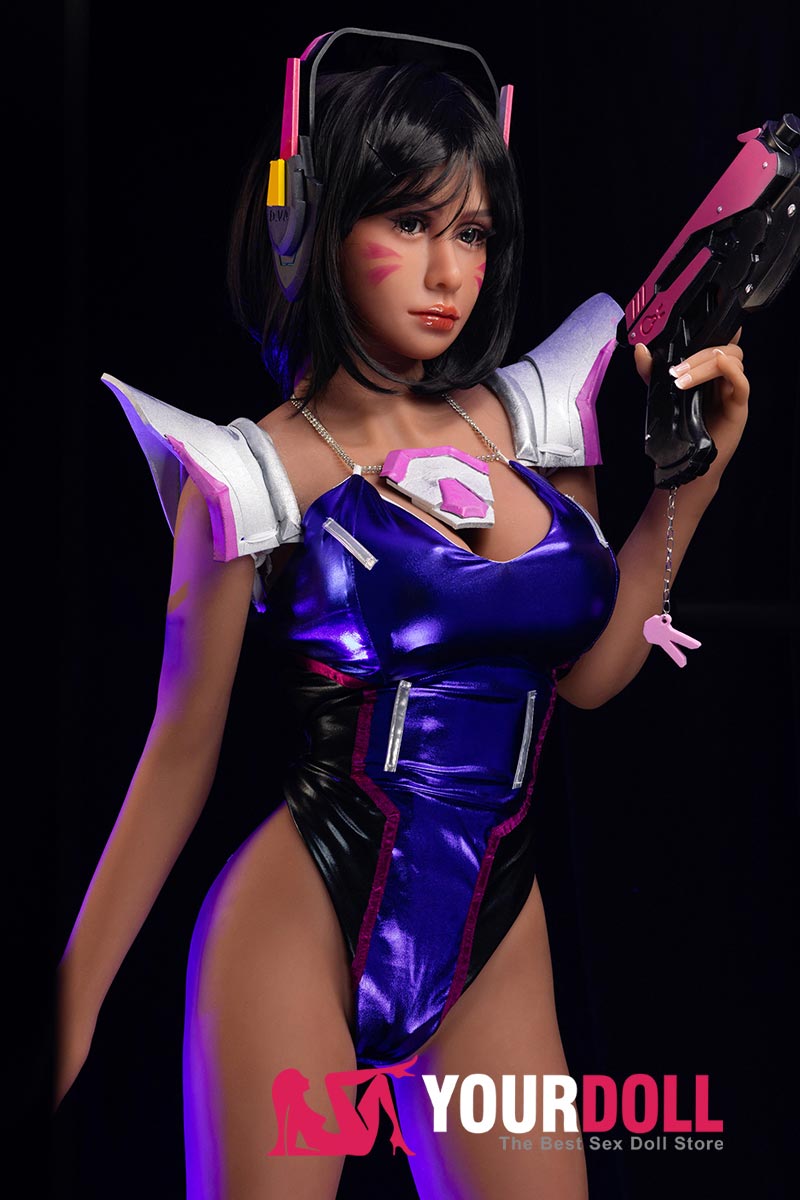 Poup&eacute;e sexuelle cosplay style D.Va Overwatch